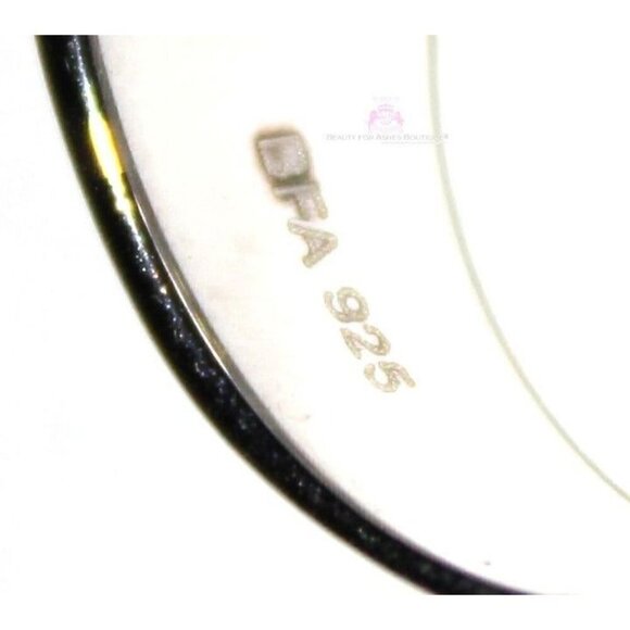 925 Sterling Silver Womens His Presence of God Aurora Borealis Ab Chunky Ring 10 - Picture 3 of 6